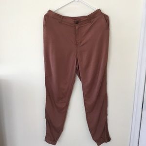 Logo zipper front jogging pants 4